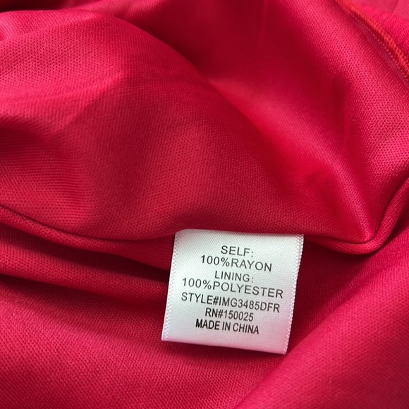 Junior long sleeve red mini dress xs - Picture 9 of 10